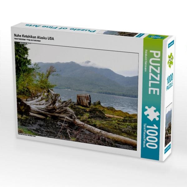 CALVENDO Puzzle Nahe Ketchikan Alaska USA | 1000 Teile Lege-Größe 64x48cm Foto-Puzzle für glückliche Stunden