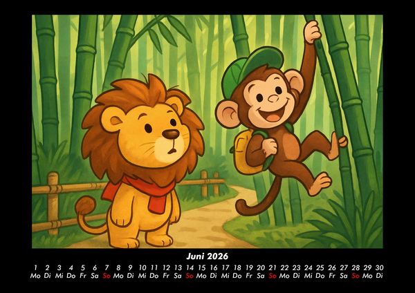 Produktbild: Buschi & Milo - Reise durch Japan 2026 Fotokalender DIN A3