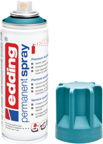 Produktbild: 5200 Permanent Spray, petrol matt, 200ml Premium Acryllack