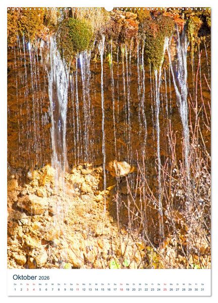 Produktbild: Sch&ouml;ner Wasserfall (hochwertiger Premium Wandkalender 2026 DIN A2 hoch), Kunstdruck in Hochglanz