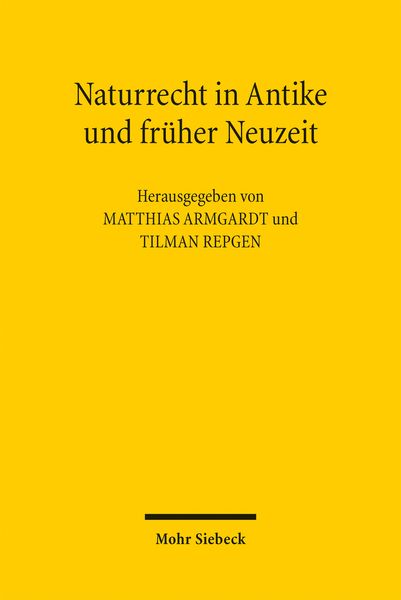 Produktbild: Naturrecht in Antike und fr&uuml;her Neuzeit