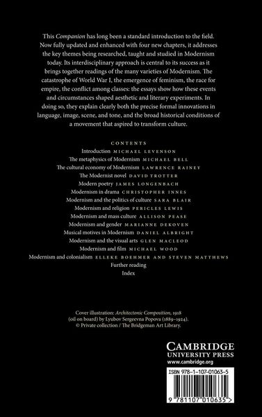 Produktbild: The Cambridge Companion to Modernism