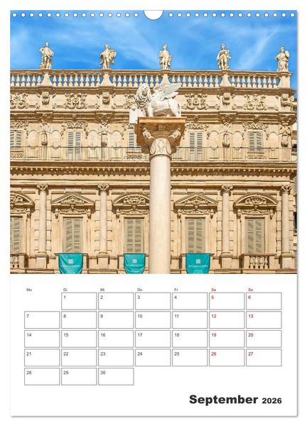 Produktbild: Verona - Reiseplaner (Wandkalender 2026 DIN A3 hoch), CALVENDO Monatskalender