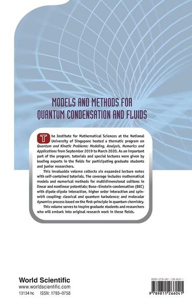 Produktbild: Models and Methods For Quantum Condensation and Fluids