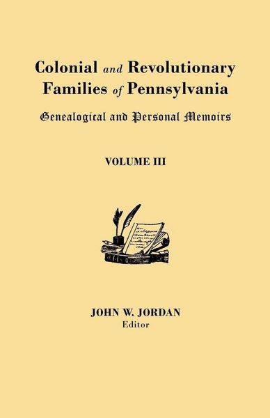 Produktbild: Colonial and Revolutionary Families of Pennsylvania