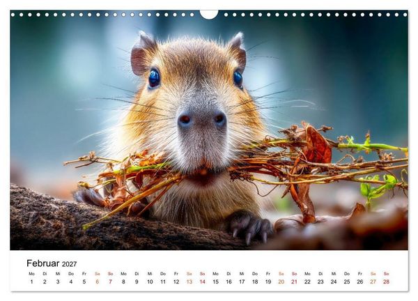 Produktbild: Capybara - die Ruhe als Lebensform (Wandkalender 2027 DIN A3 quer), CALVENDO Monatskalender