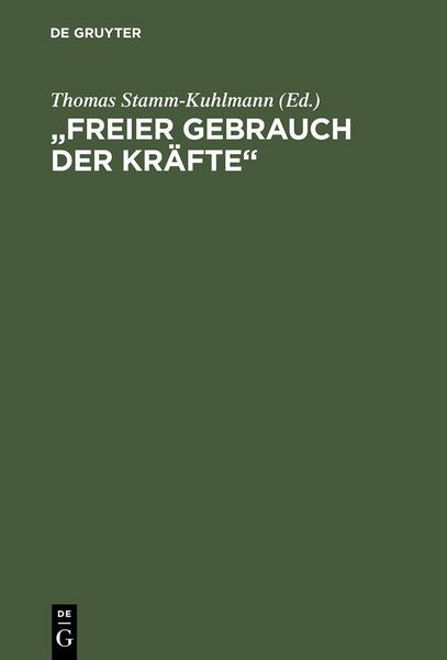 Produktbild: "Freier Gebrauch der Kr&auml;fte"