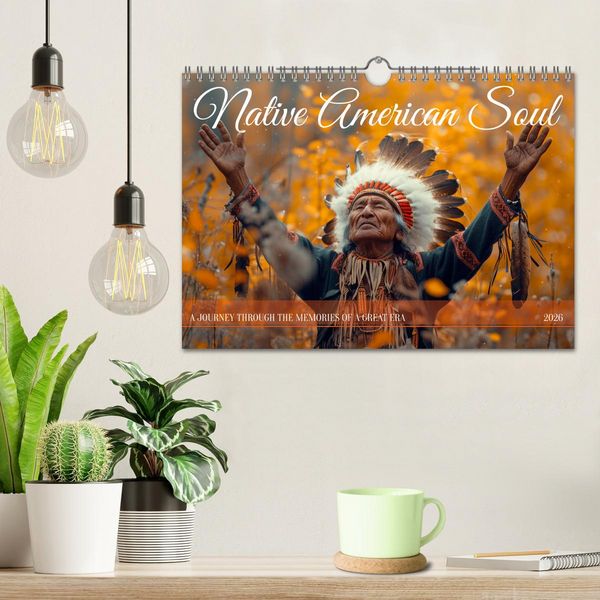 Produktbild: Native American Soul (Wall Calendar 2026 DIN A4 landscape), CALVENDO 12 Month Wall Calendar