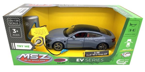 Produktbild: Audi RS e-tron GT Diecast 1:36 grau inkl. Knopfzellen