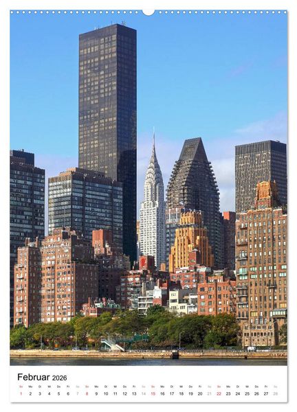 Produktbild: New Yorks architektonische Highlights (Wandkalender 2026 DIN A2 hoch), CALVENDO Monatskalender
