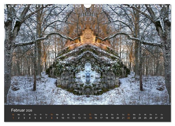 Produktbild: Spiegelwelten - Im Reich der Naturwesen (Wandkalender 2026 DIN A3 quer), CALVENDO Monatskalender
