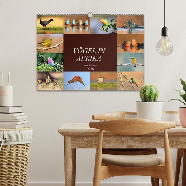 Produktbild: V&ouml;gel in Afrika - Magie der Farben (Wandkalender 2026 DIN A3 quer), CALVENDO Monatskalender