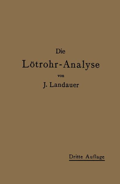 Produktbild: Die L&ouml;trohranalyse