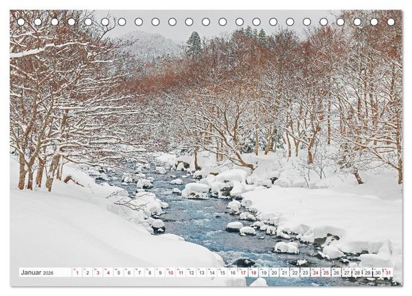 Produktbild: Wildes Japan - Hokkaido im Winter (Tischkalender 2026 DIN A5 quer), CALVENDO Monatskalender