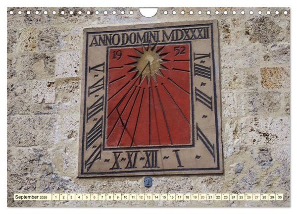 Produktbild: Sonnenuhren - Sonnenstunden (Wandkalender 2026 DIN A4 quer), CALVENDO Monatskalender