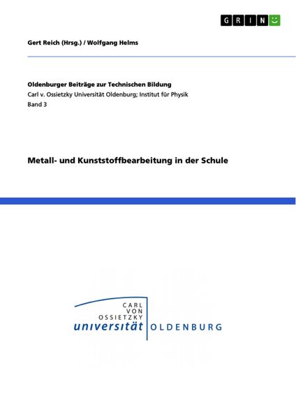 Produktbild: Metall- und Kunststoffbearbeitung in der Schule