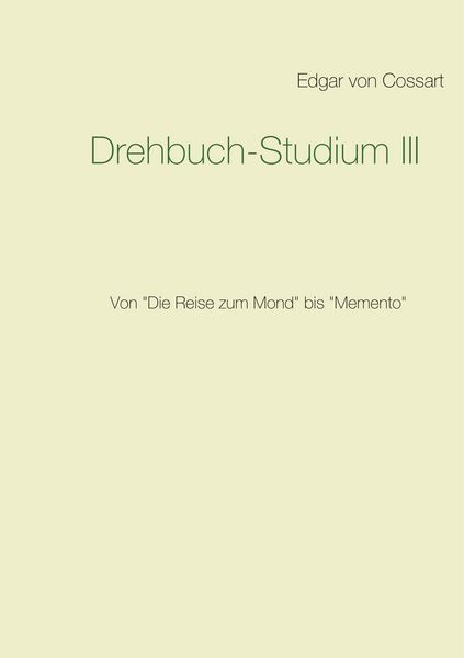 Produktbild: Drehbuch-Studium