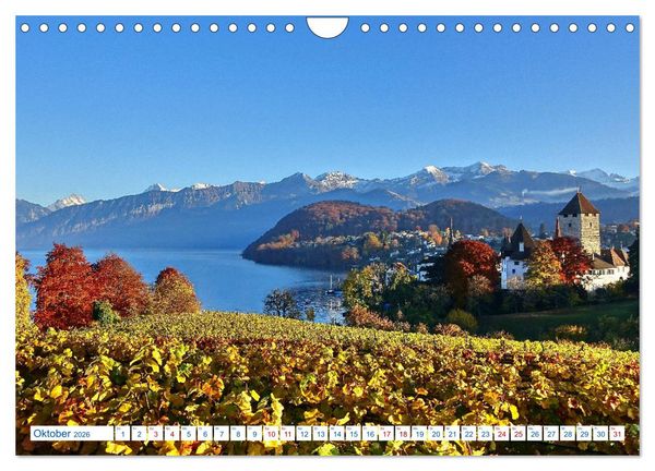 Produktbild: Schweizer Bergblicke (Wandkalender 2026 DIN A4 quer), CALVENDO Monatskalender