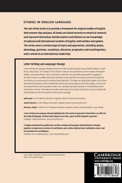 Produktbild: Letter Writing and Language Change