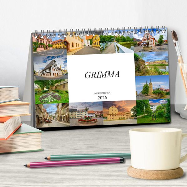 Produktbild: Grimma Impressionen (Tischkalender 2026 DIN A5 quer), CALVENDO Monatskalender
