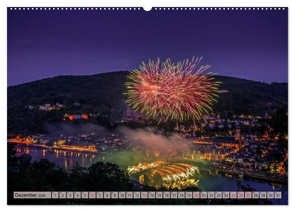 Produktbild: Heimweh nach Heidelberg - Die romantische Stadt am Neckar (hochwertiger Premium Wandkalender 2026 DIN A2 quer), Kunstdruck in Hochglanz