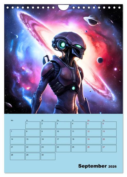 Produktbild: Galaktische Begegnungen (Wandkalender 2026 DIN A4 hoch), CALVENDO Monatskalender