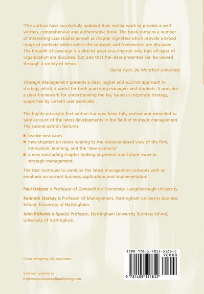 Produktbild: Strategic Management 2e