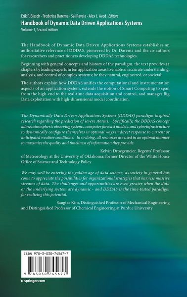 Produktbild: Handbook of Dynamic Data Driven Applications Systems