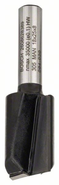 Bosch Accessories 2608628389 Nutfräser Hartmetall Länge 56 mm Produktabmessung, Ø 18 mm Schaftdurchmesser 8 mm