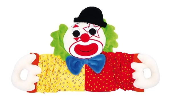 Produktbild: Small foot 6413 - Zieh-Clown, Expander-Clown, Stoff, Motorikspielzeug