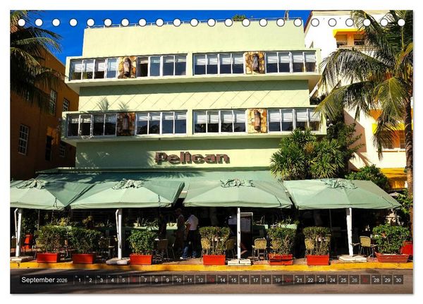 Produktbild: Miami South Beach (Tischkalender 2026 DIN A5 quer), CALVENDO Monatskalender