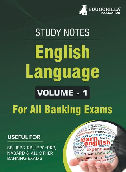 Produktbild: English Language (Vol 1) Topicwise Notes for All Banking Related Exams | A Complete Preparation Book for All Your Banking Exams with Solved MCQs | IBP