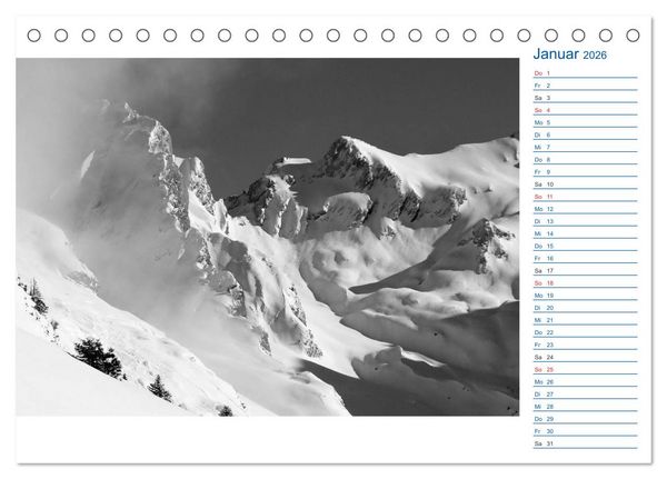 Produktbild: Region Oberstdorf - Kleinwalsertal und Nebelhorn (Tischkalender 2026 DIN A5 quer), CALVENDO Monatskalender