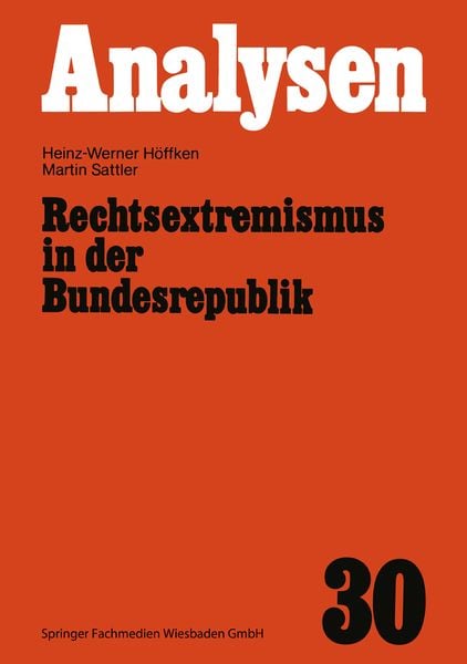 Produktbild: Rechtsextremismus in der Bundesrepublik