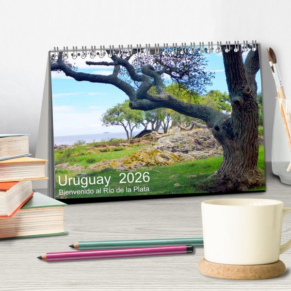 Produktbild: Uruguay - Bienvenido al R&iacute;o de la Plata (Tischkalender 2026 DIN A5 quer), CALVENDO Monatskalender