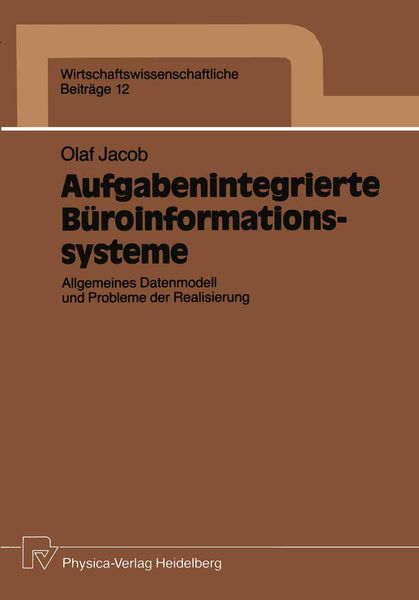 Produktbild: Aufgabenintegrierte B&uuml;roinformationssysteme