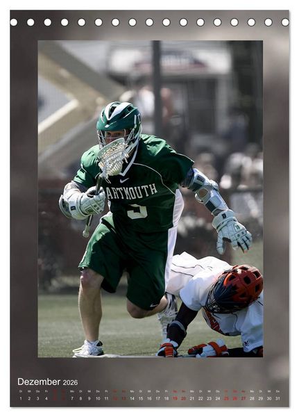 Produktbild: Teamsport - LACROSSE (Tischkalender 2026 DIN A5 hoch), CALVENDO Monatskalender