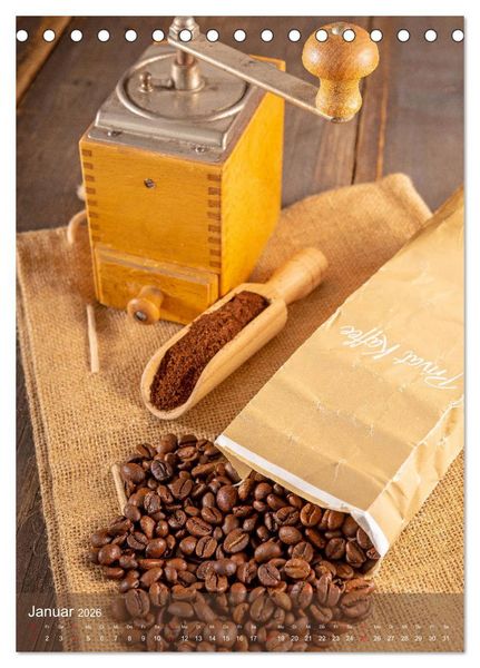 Produktbild: Kaffee f&uuml;r ein Genusserlebnis (Tischkalender 2026 DIN A5 hoch), CALVENDO Monatskalender