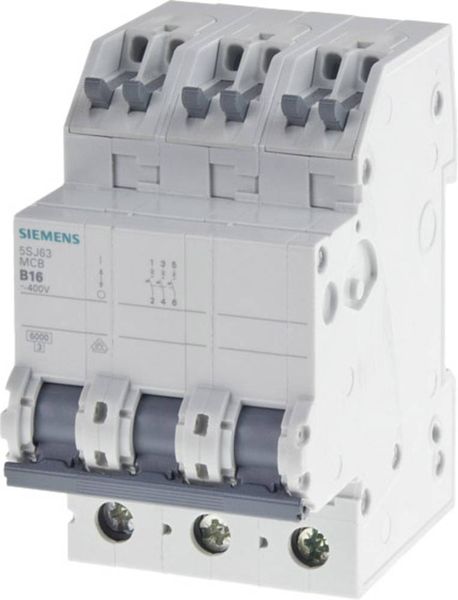 Siemens 5SJ63166KS 5SJ6316-6KS Leitungsschutzschalter 3polig 16A