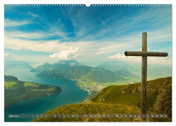Produktbild: Der Zauber der Schweizer Berge (Wandkalender 2026 DIN A2 quer), CALVENDO Monatskalender