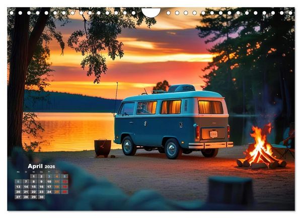 Produktbild: Vanlife - Caravan Abenteuer (Wandkalender 2026 DIN A4 quer), CALVENDO Monatskalender