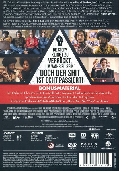 Produktbild: BLACKkKLANSMAN