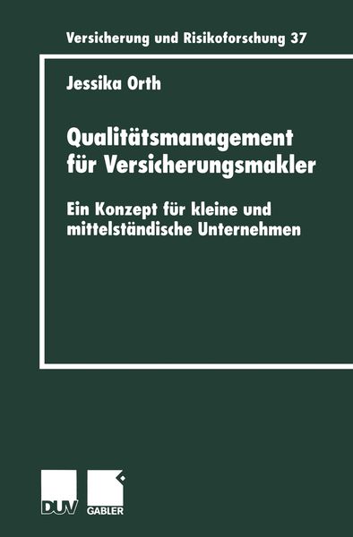 Produktbild: Qualit&auml;tsmanagement f&uuml;r Versicherungsmakler