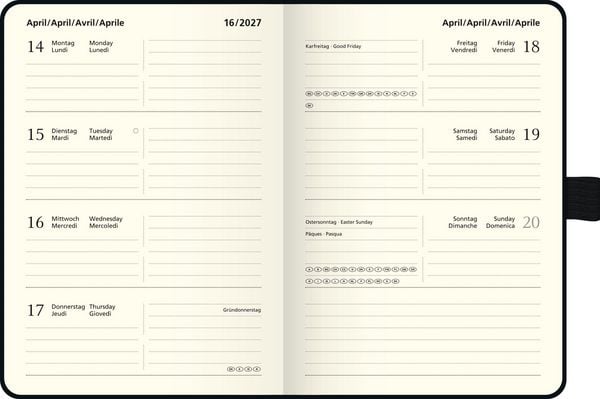 Produktbild: BRUNNEN 1073266527 Taschenkalender Kompagnon Mod. 732 66 2027 A6, Kunststoff, hellgr&uuml;n