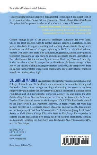 Produktbild: Climate Change Education Across Disciplines K-12
