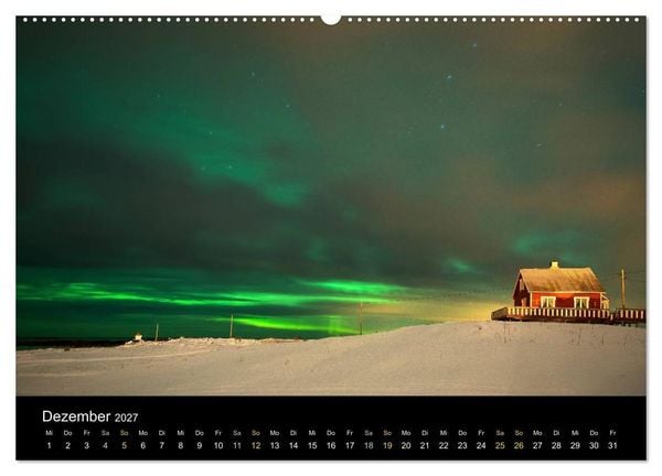 Produktbild: Magische N&auml;chte - POLARLICHT (hochwertiger Premium Wandkalender 2027 DIN A2 quer), Kunstdruck in Hochglanz