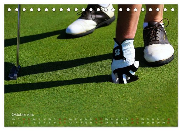 Produktbild: Passion Golf (Tischkalender 2026 DIN A5 quer), CALVENDO Monatskalender