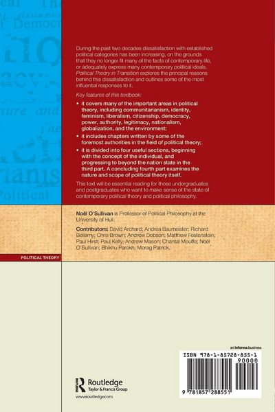Produktbild: Political Theory in Transition