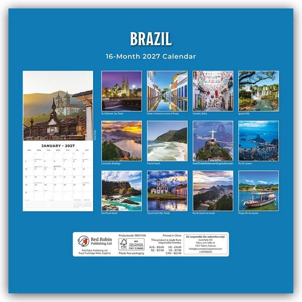 Produktbild: Brazil &ndash; Brasilien 2027 &ndash; 16-Monatskalender