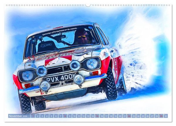 Produktbild: Rallye-Klassiker auf Eis (hochwertiger Premium Wandkalender 2026 DIN A2 quer), Kunstdruck in Hochglanz